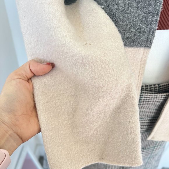 Ann Taylor Stripe boiled Wool Jacket Thin Size Small - Picture 4 of 8